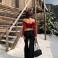 【24s Dec.】Christmas One-shoulder Cardigan + Pants