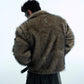 【24s Nov.】Furry PU Leather Coat