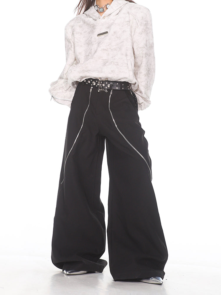 【24s Oct.】Small Design Flared Zipper Trousers ArtsKoreanMan