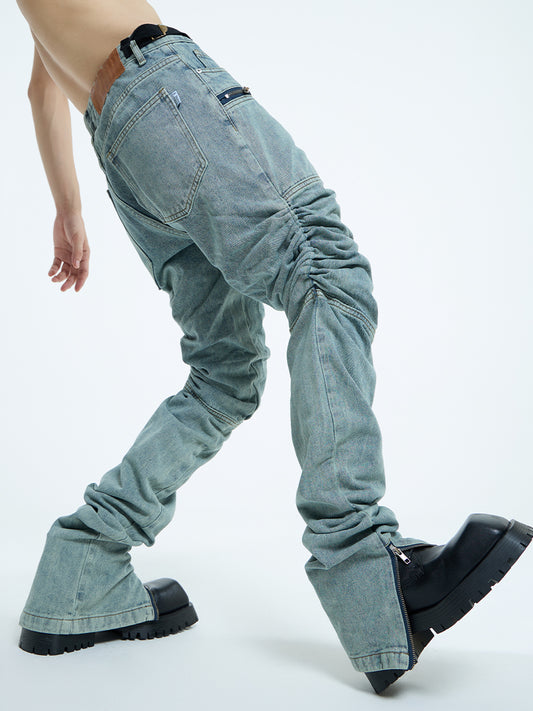 【23s September.】High Street Crinkled Washed Jeans