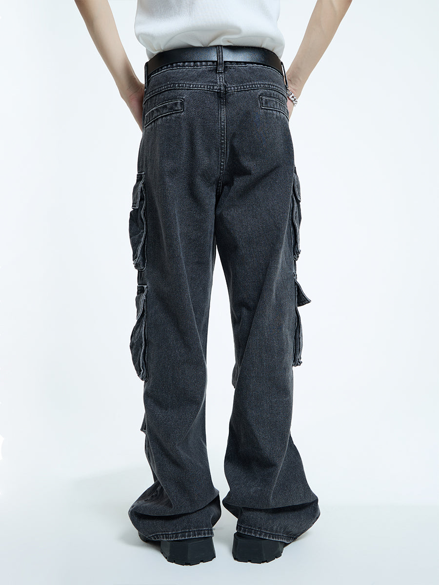 【23s September.】Oversized Mid-rise Jeans -L