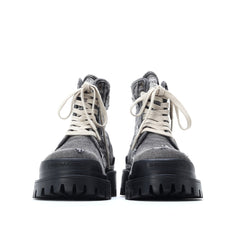 Denim canvas thick-soled Martin boots ArtsKoreanMan