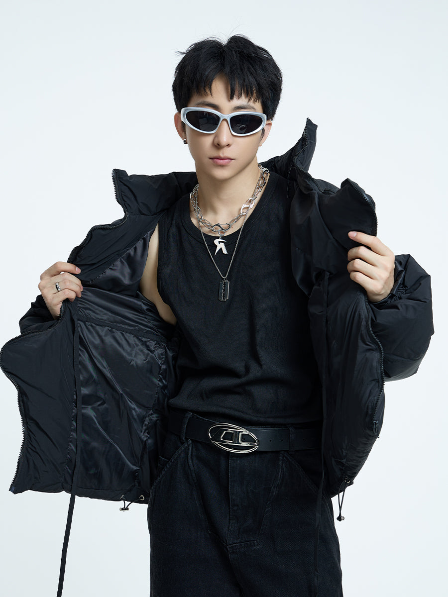 【23s September.】Irregular Zipper Design Padded Jacket -L ArtsKoreanMan