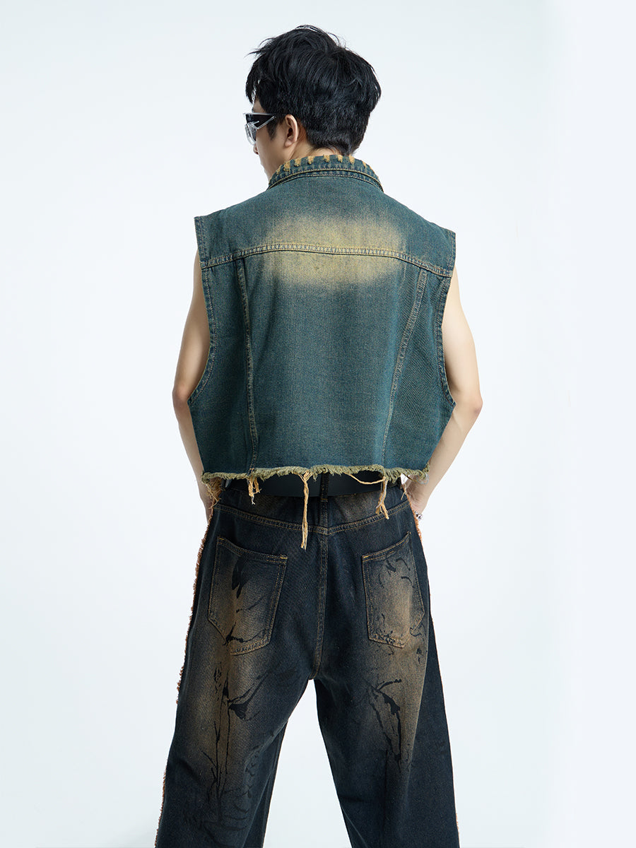 【23s September.】Mud Denim Vest -M ArtsKoreanMan