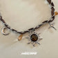 Maillard Brown Blazing Sun Star Necklace