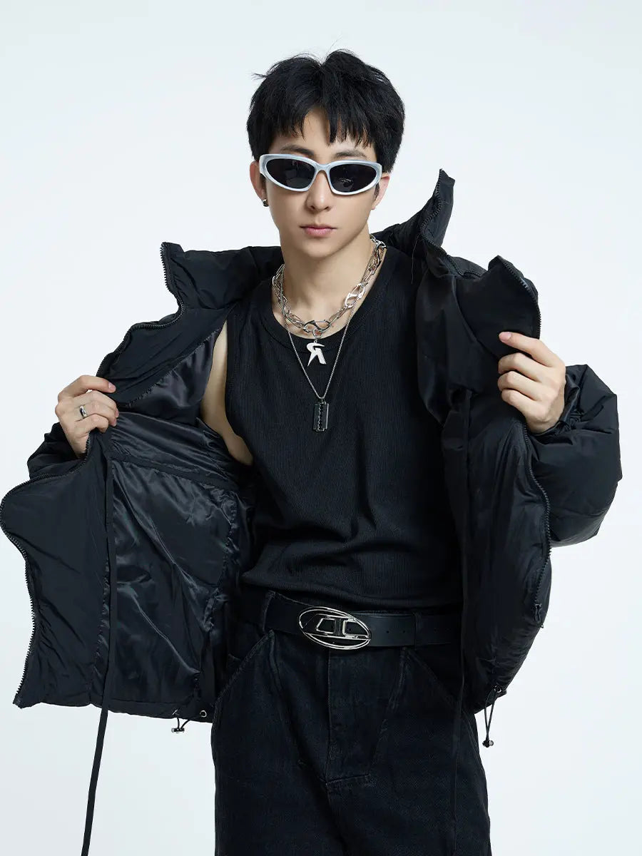 【23s September.】Irregular Zipper Design Padded Jacket ArtsKoreanMan