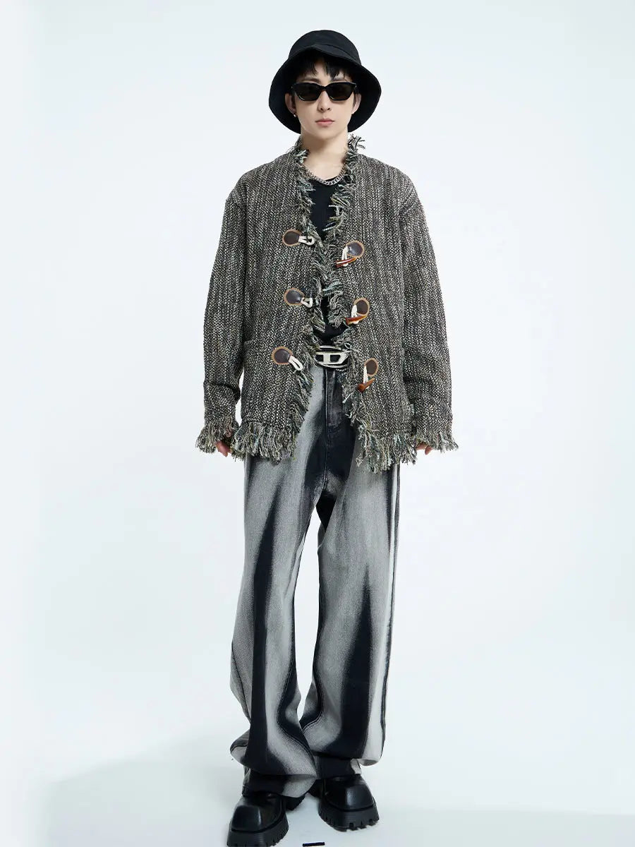 Braided Jacket Vintage Braided Raw Trim Unisex Jacket – ArtsKoreanMan