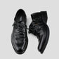 Wrinkled Top-grain Cowhide Pointed-toe Leather Shoes