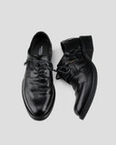 Wrinkled Top-grain Cowhide Pointed-toe Leather Shoes