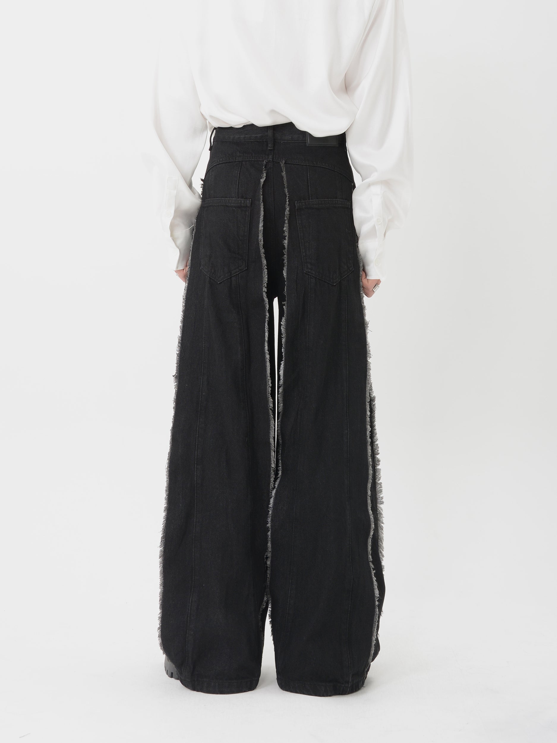 【24s Sep.】Loose Black Denim Pants ArtsKoreanMan