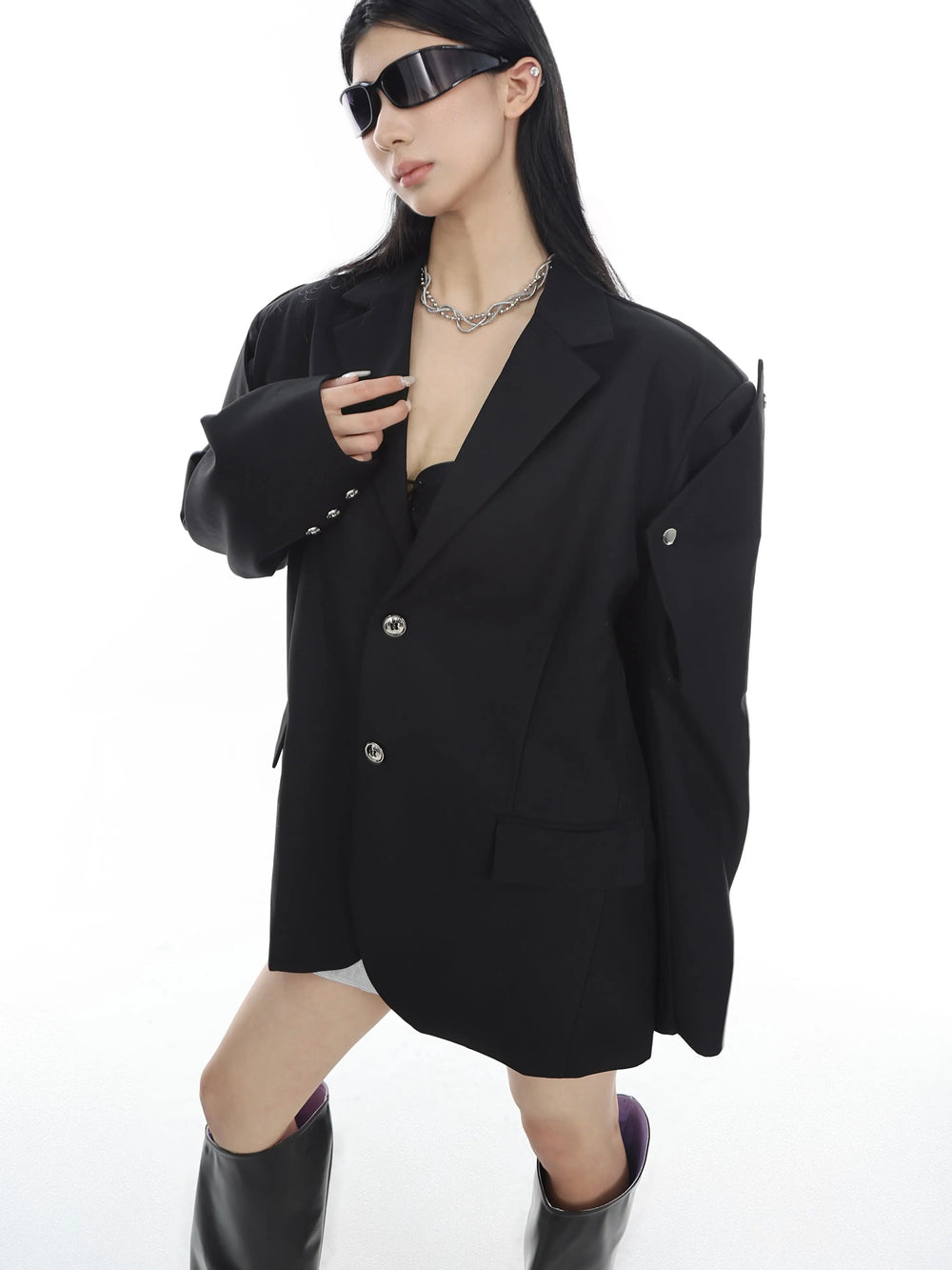 【23s July.】Button Shoulder Pad Suit ArtsKoreanMan