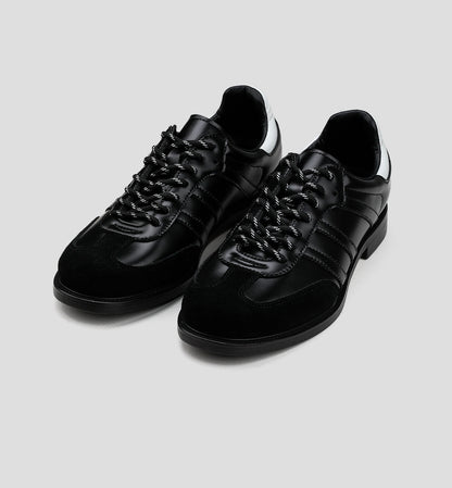 Simple Black And White Leather Dexter Shoes