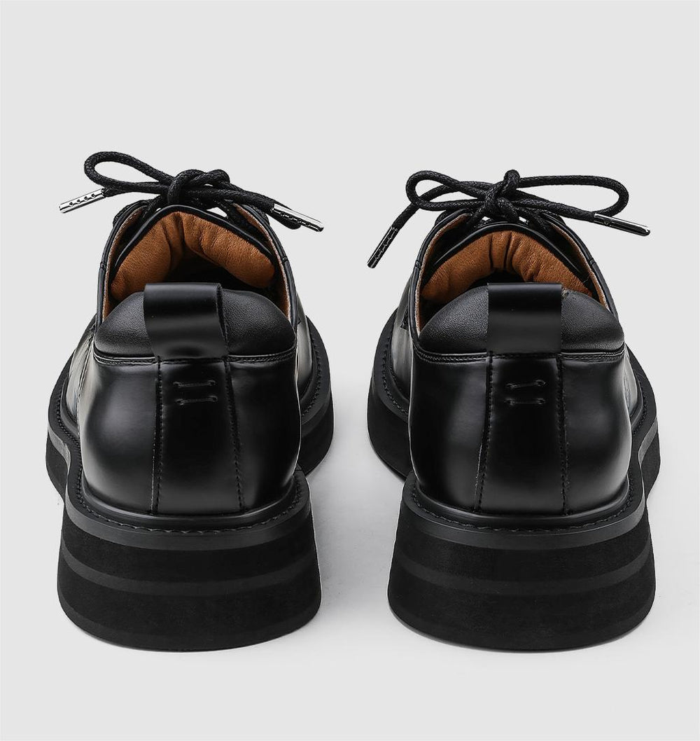 Thick-soled Metallic Derby Shoes ArtsKoreanMan