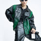 【23s September.】Dyed PU Punk Jacket+ Leather Pants