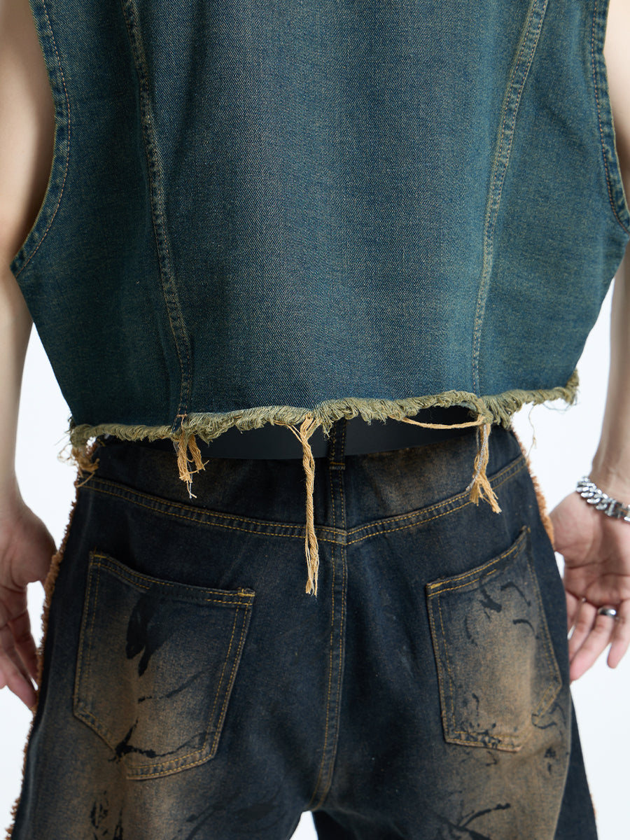 【23s September.】Mud Denim Vest -M ArtsKoreanMan