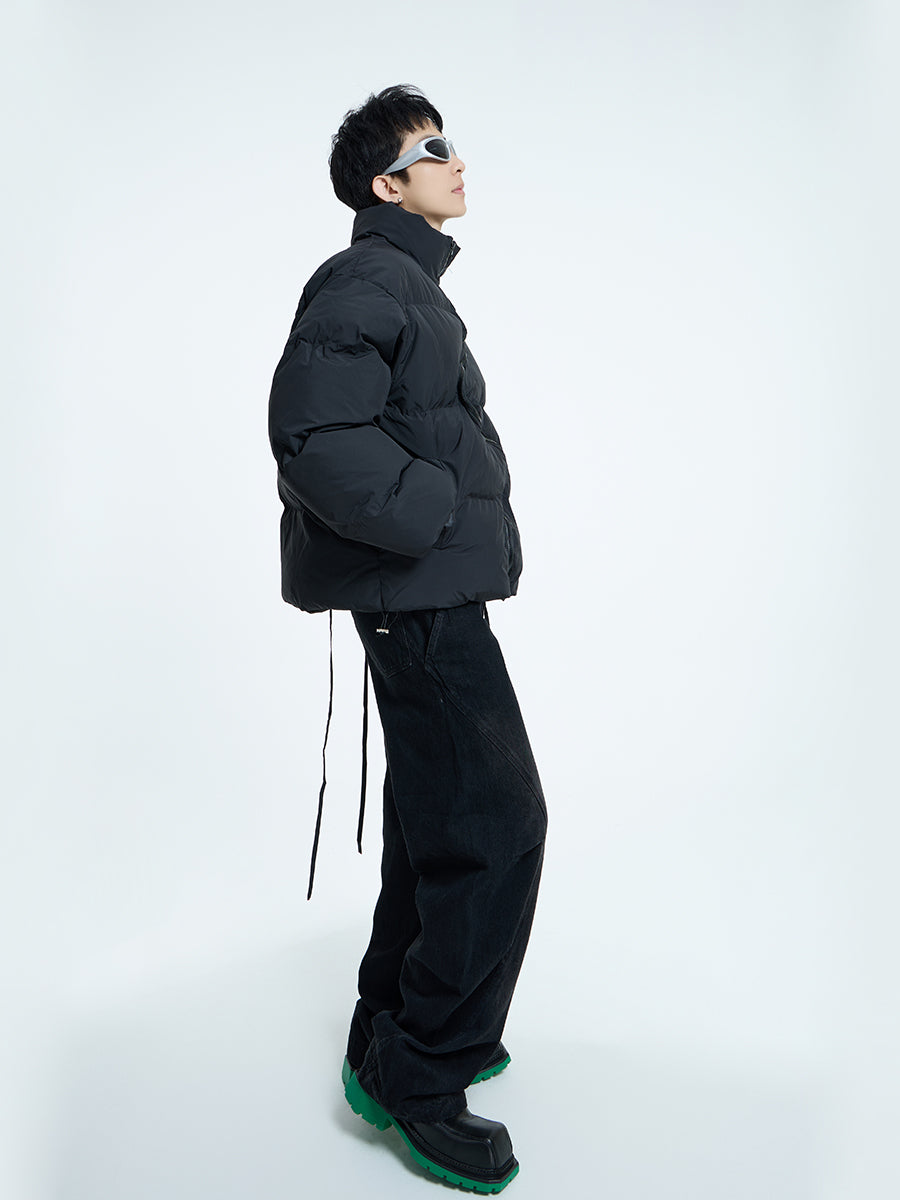 【23s September.】Irregular Zipper Design Padded Jacket -L ArtsKoreanMan