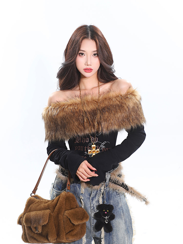 【25s Jan.】American Hot Girl One Shoulder Elastic Slim Fit Long Sleeve