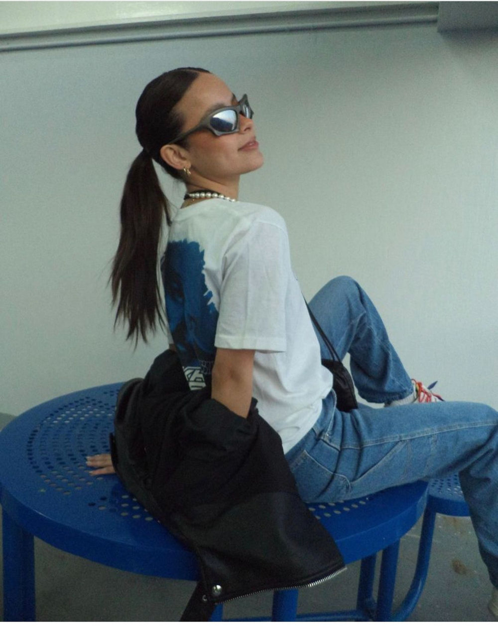 Y2K Shaped Large Frame Retro Geometric Sunglasses ArtsKoreanMan