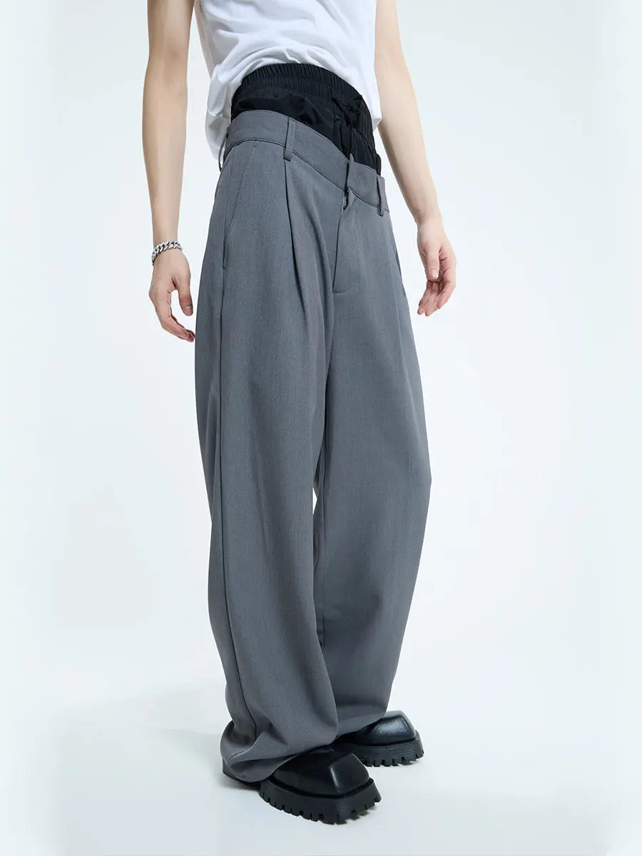 【23s September.】Double Layer High Waist Relaxed Pants ArtsKoreanMan