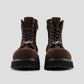 Brown Plush Cowhide Martin Boots
