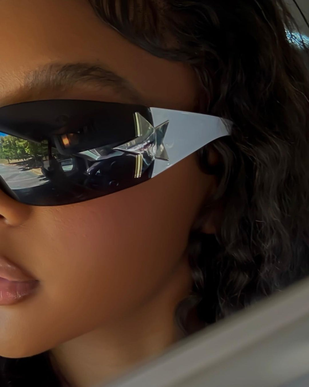 Pentagram Pattern Y2K Punk Sunglasses ArtsKoreanMan