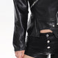【24s March.】Hot Girl Slim Fit Short Leather Jacket
