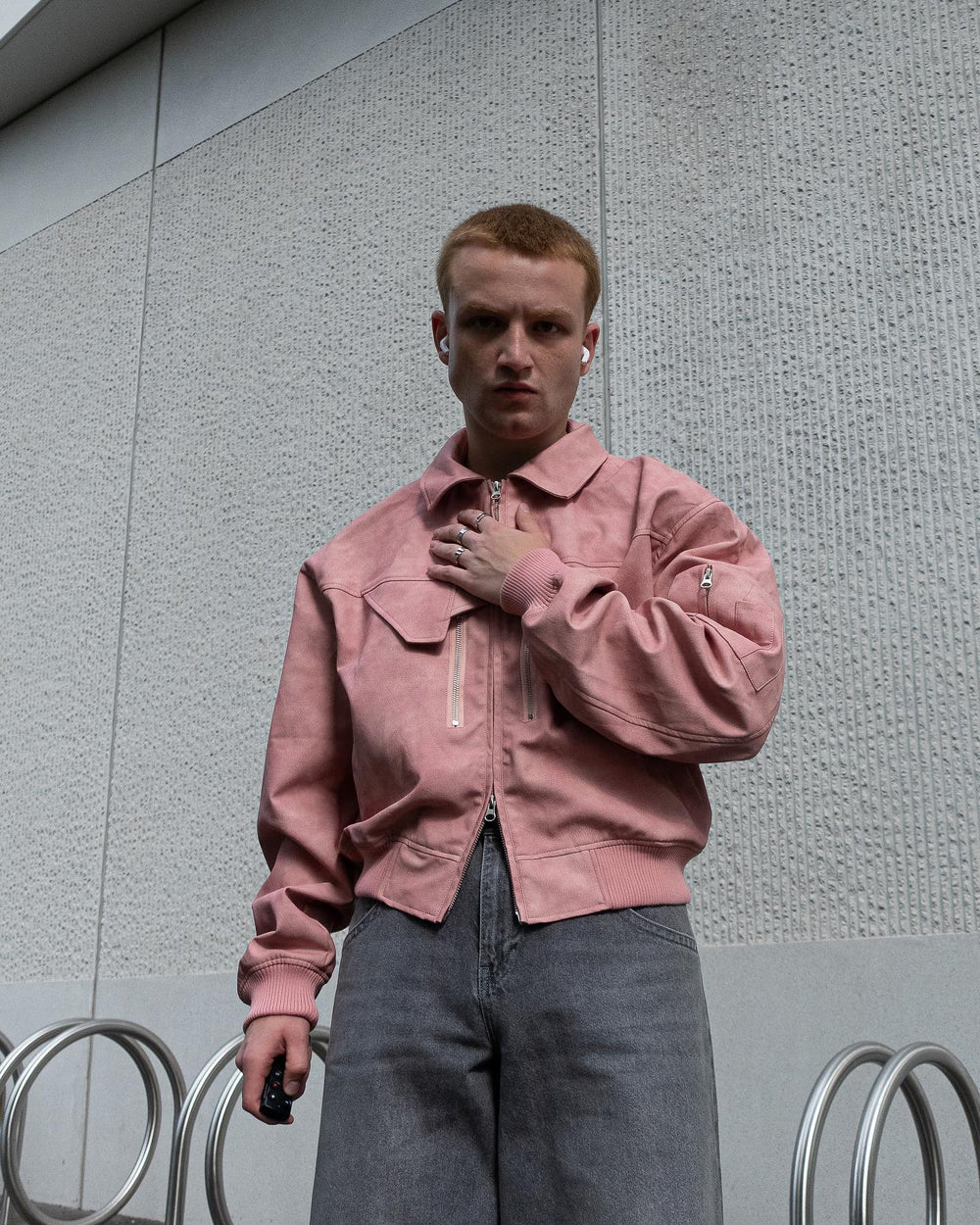 【23s August】Gradient Shoulder Pad Jacket ArtsKoreanMan
