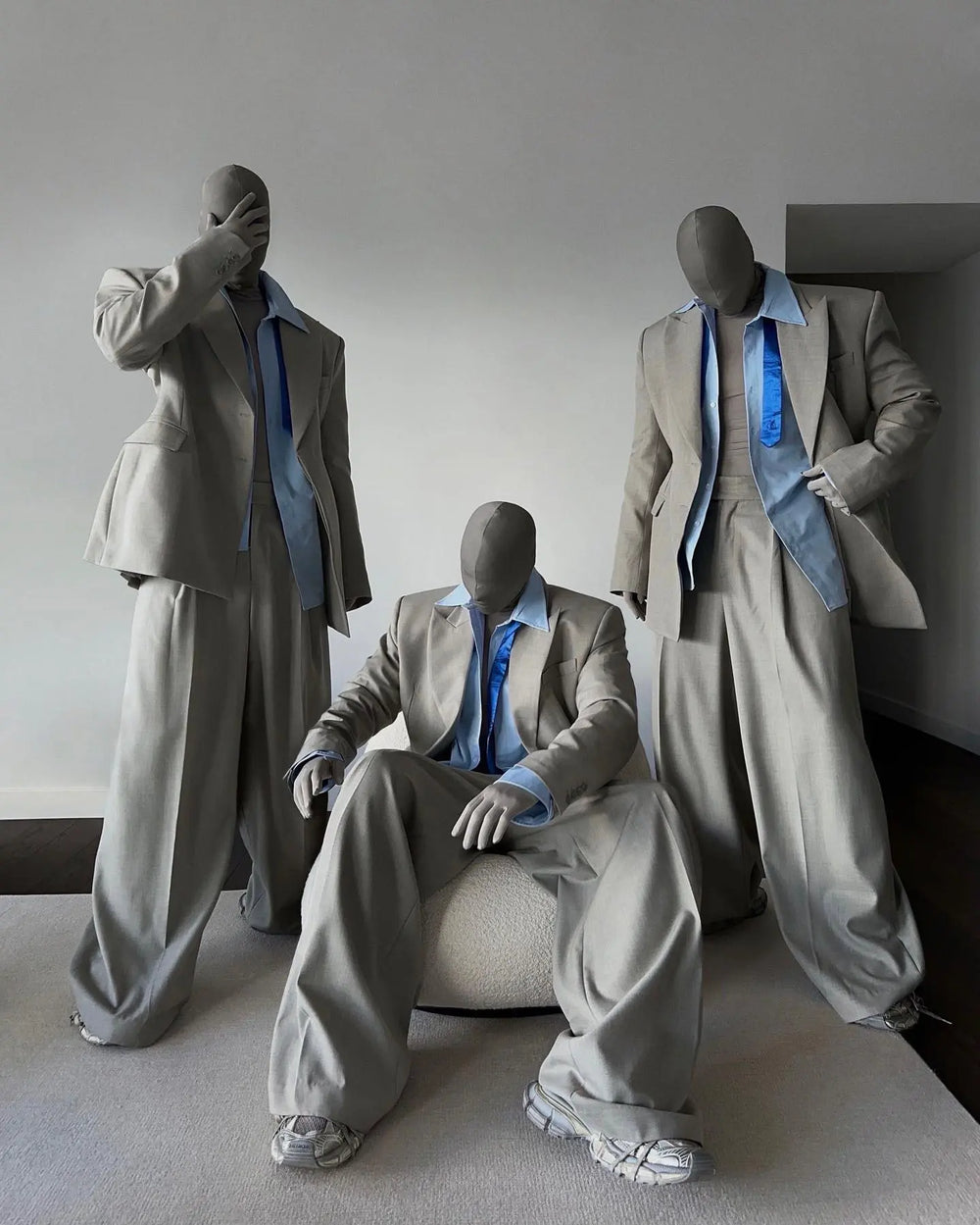 【23s August.】Double Cuff Shoulder Pads Shirt ArtsKoreanMan