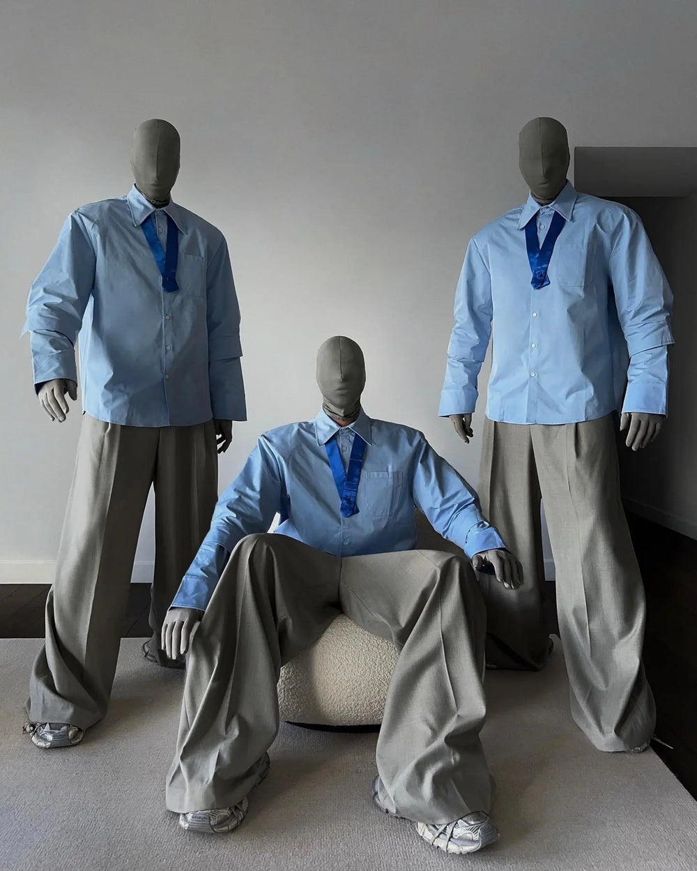 【23s August.】Double Cuff Shoulder Pads Shirt ArtsKoreanMan