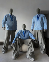 【23s August.】Double Cuff Shoulder Pads Shirt ArtsKoreanMan