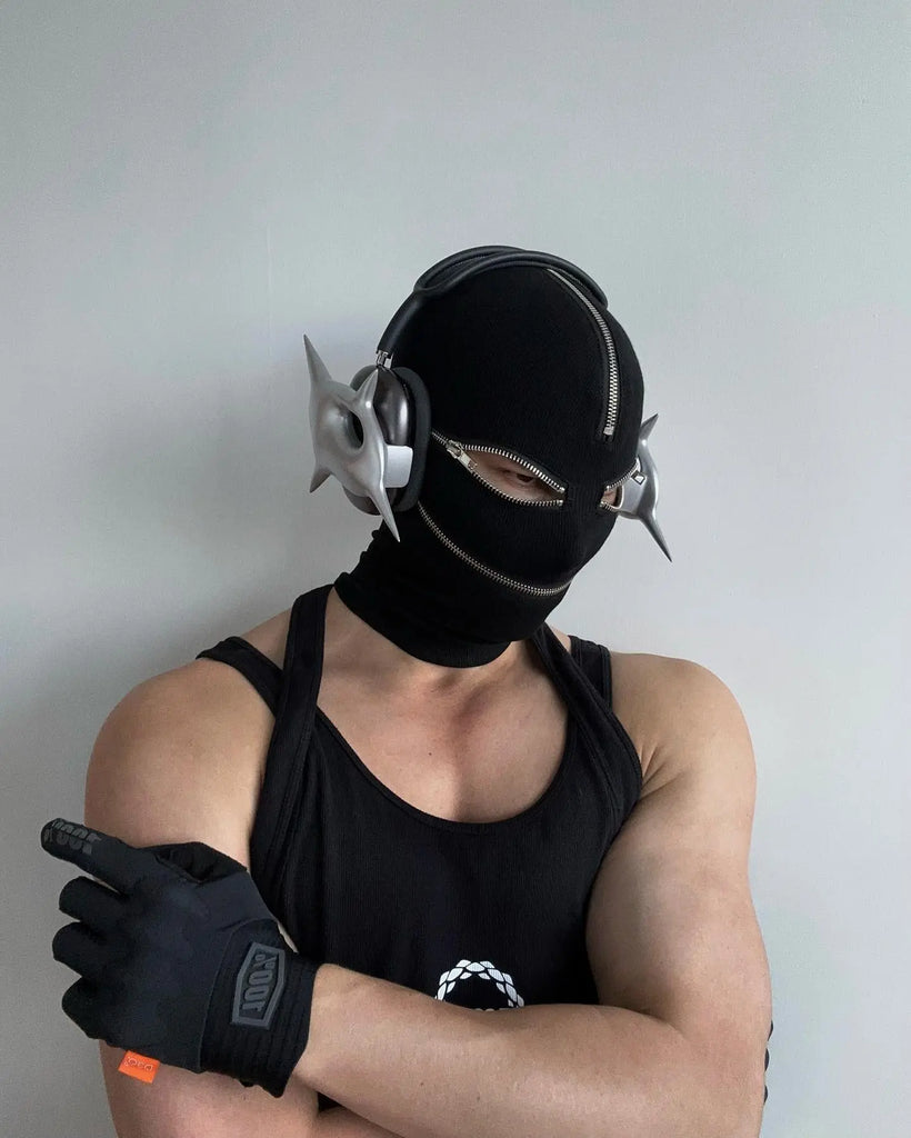 く*ま様 last nest Mask zip foodie LAST NEST(ラストネスト)商品ページ - Stick Embroidery Zip Hoodie