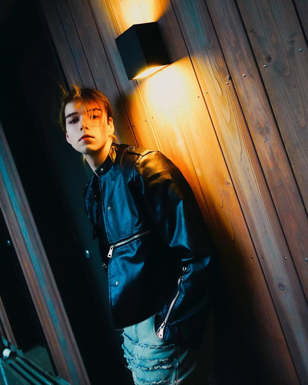 【23s Feb.】Zipped Surround PU Leather Jacket ArtsKoreanMan