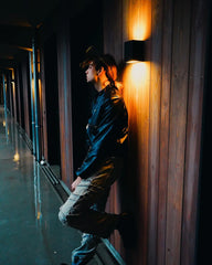 【23s Feb.】Zipped Surround PU Leather Jacket ArtsKoreanMan