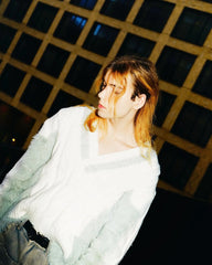 【23s September.】Plush V-neck Loose Sweater ArtsKoreanMan