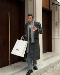 【23s October.】Oversized Shoulder-padded Wool Coat ArtsKoreanMan