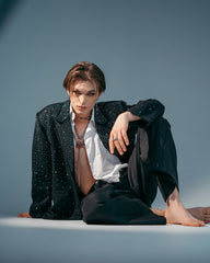 【25s Jul.】Rhinestone Design Suit Jacket