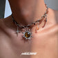 Maillard Brown Blazing Sun Star Necklace