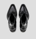 Pointed-toe Cowhide Upturned Toe Wizard Chelsea Boots