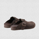 Thick-Soled Lazy Mules Slip-on Toe Slippers