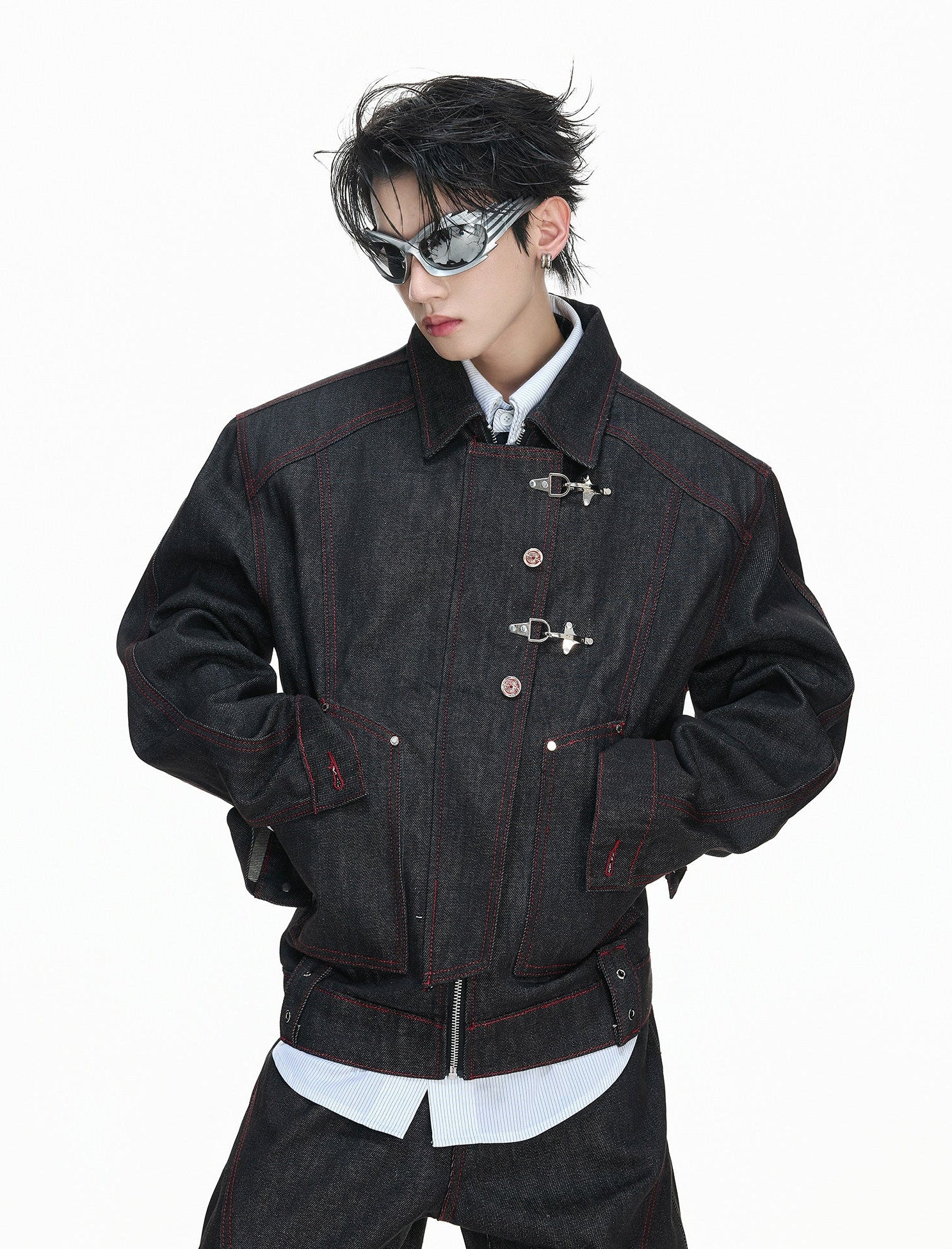 【26s Feb.】14.5oz Raw Selvedge Black Slight Flare Denim Pants