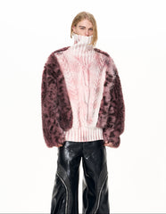 【25s Dec.】Fur Collar Knit Sweater