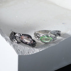 Cat's Eye Vintage Adjustable Size Ring ArtsKoreanMan