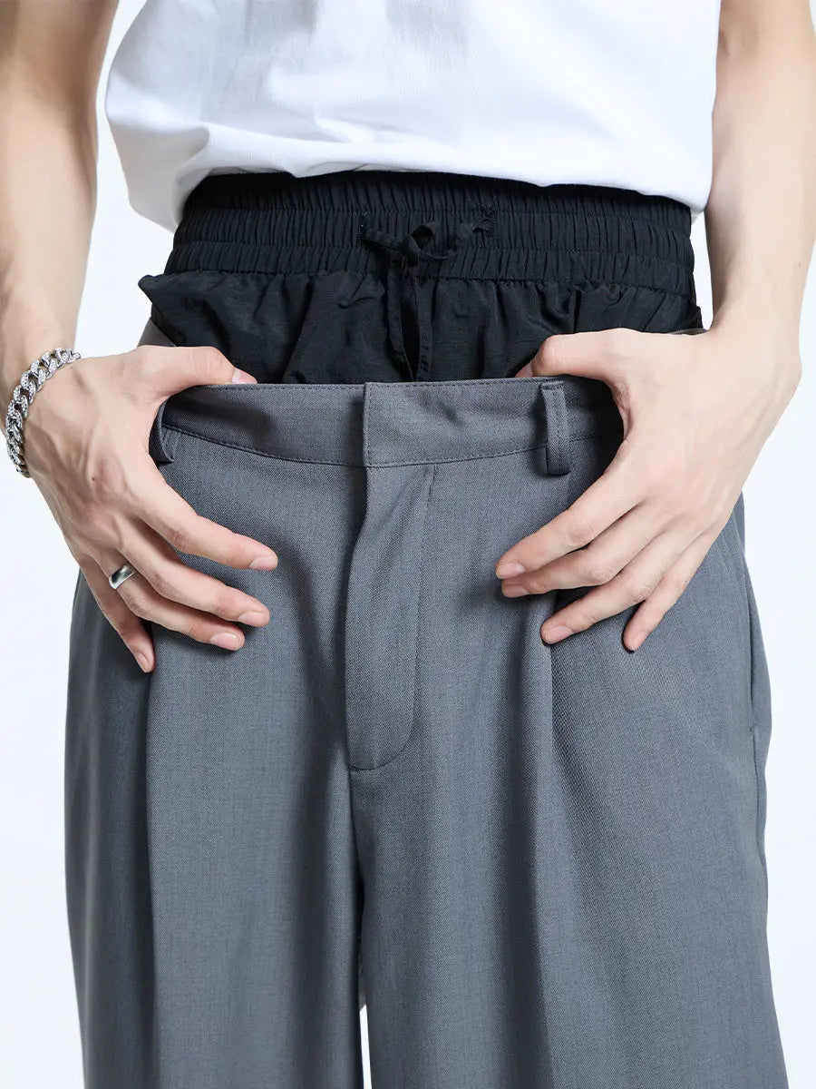 【23s September.】Double Layer High Waist Relaxed Pants ArtsKoreanMan