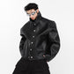 Reversible Leather Denim Jacket
