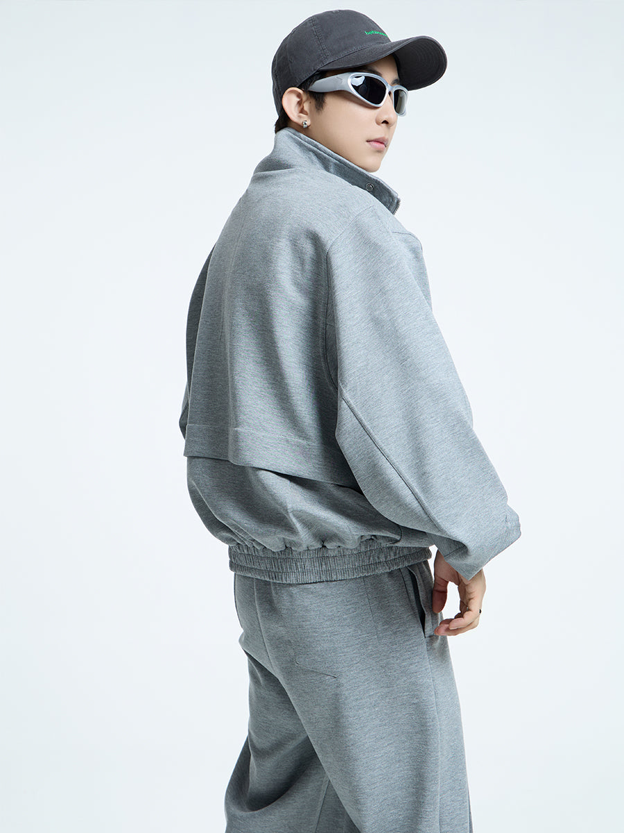 【23s September.】Simple Casual Trousers Top Sports Suit -M ArtsKoreanMan
