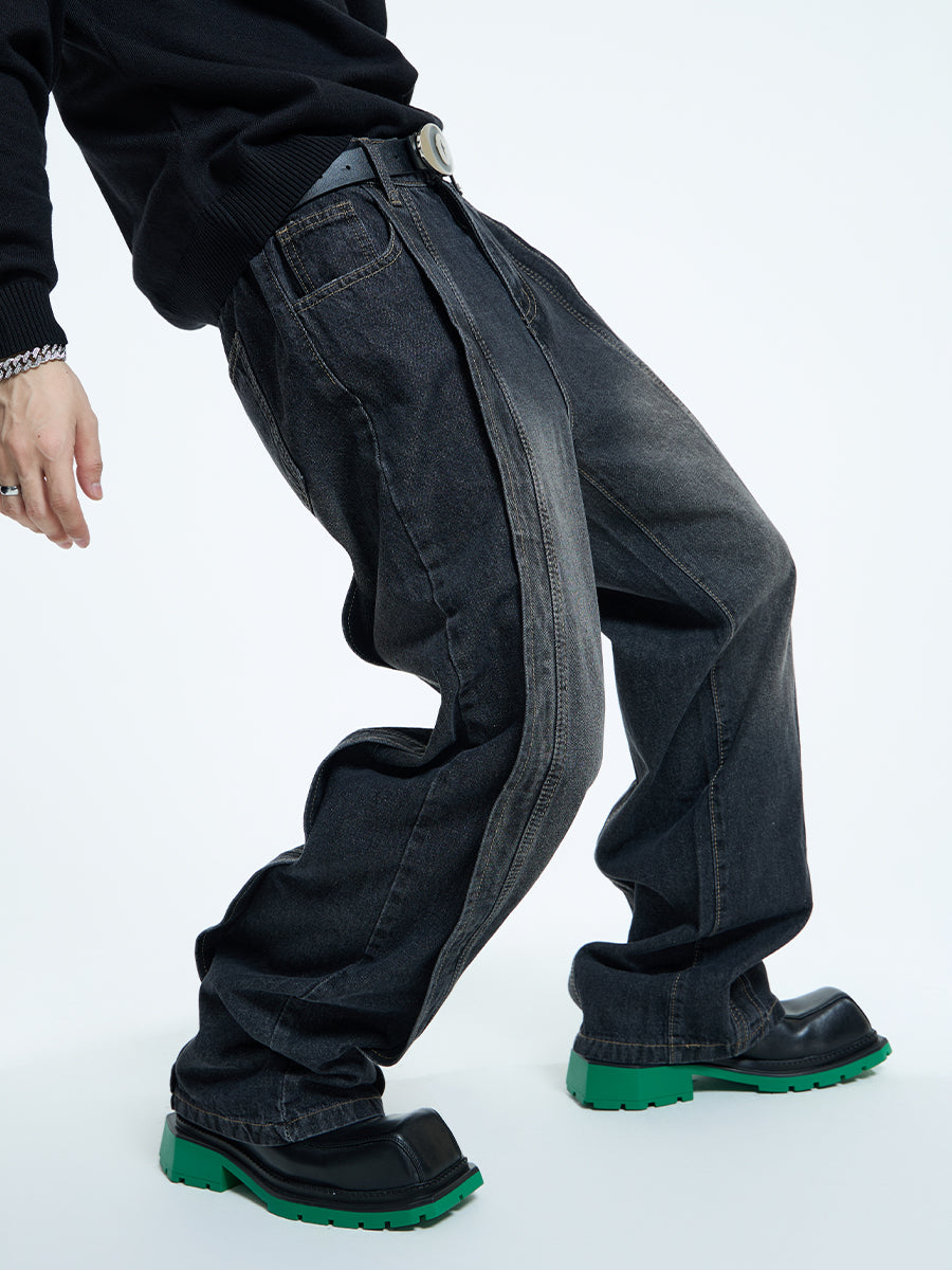 【23s September.】Hip-Hop Relaxed Straight Jeans