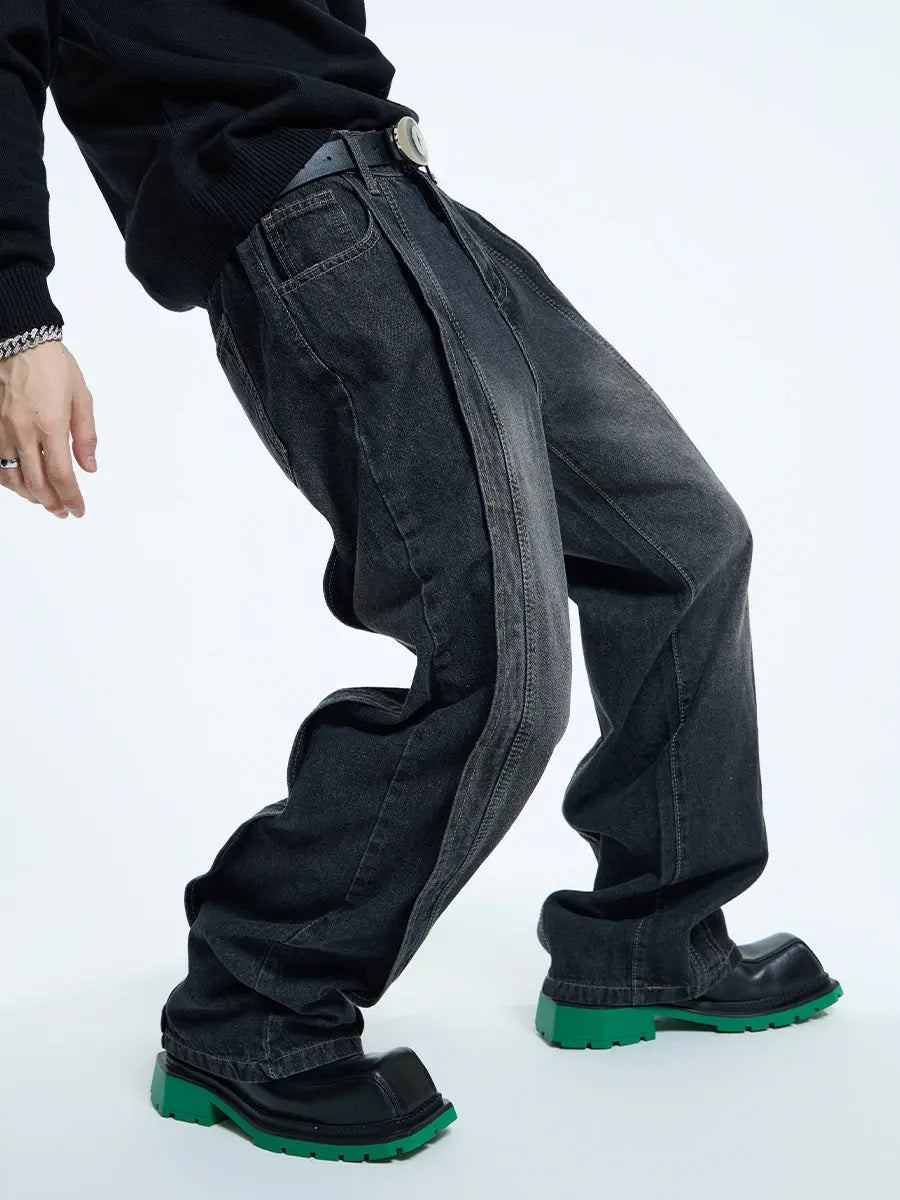 【23s September.】Hip-Hop Relaxed Straight Jeans ArtsKoreanMan