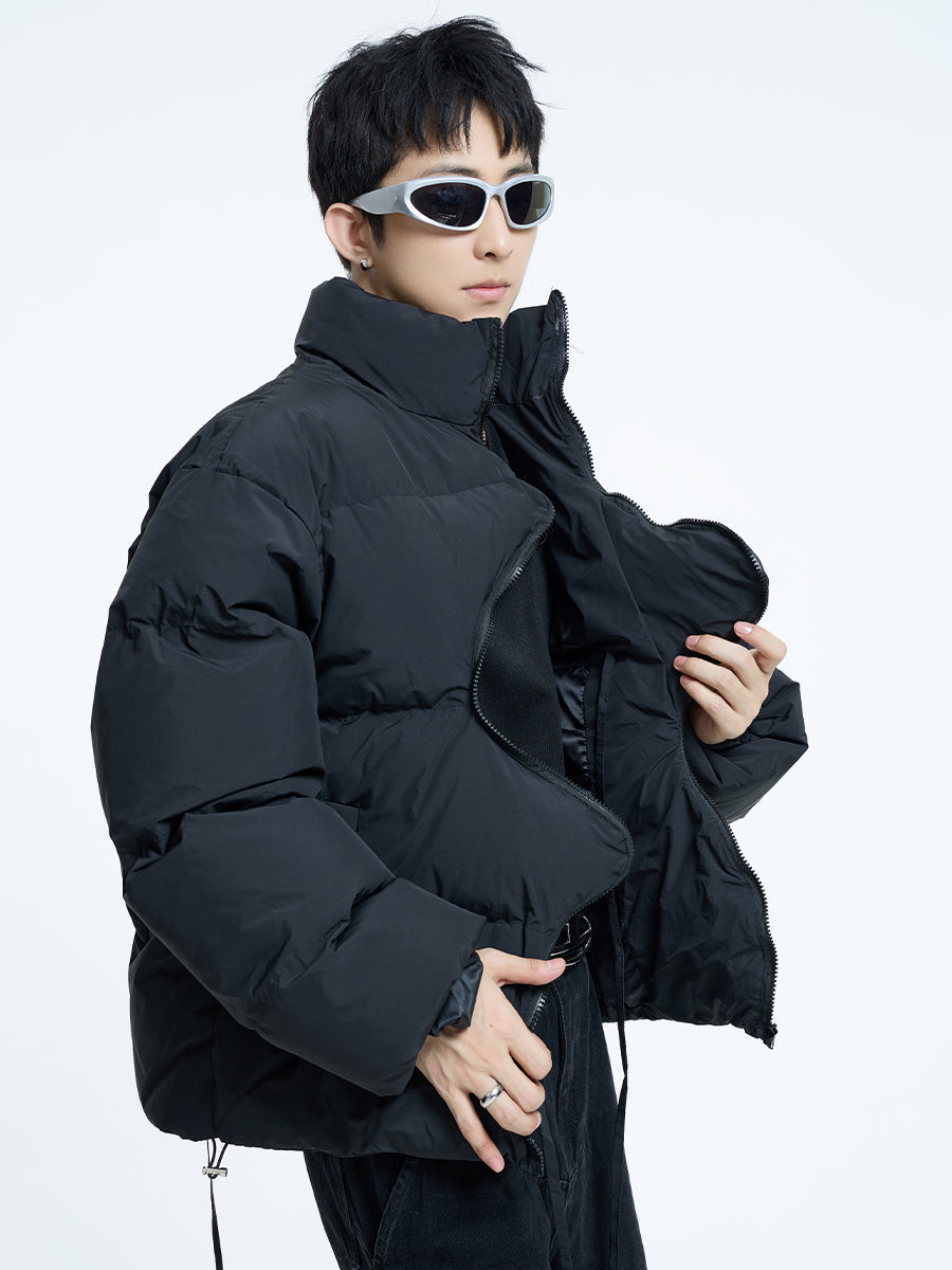 【23s September.】Irregular Zipper Design Padded Jacket -L ArtsKoreanMan