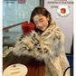 【24s Nov.】Leopard Plush Faux Fur Coat（Girls) ArtsKoreanMan