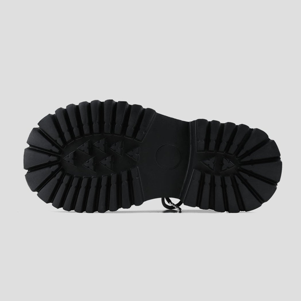 Black Raised Toe Casual Thick-soled Derby Shoes ArtsKoreanMan